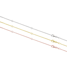 Load image into Gallery viewer, Adjustable length neck chains in three colors of Sterling Silver