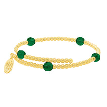Load image into Gallery viewer, Wind & Fire May Birthstone & Gold-Filled Bead Wrap
