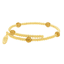 Load image into Gallery viewer, Wind & Fire November Birthstone & Gold-Filled Bead Wrap