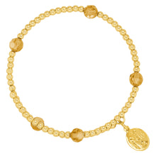 Load image into Gallery viewer, Wind & Fire November Birthstone & Gold-Filled Bead Wrap