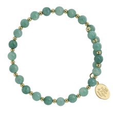 Load image into Gallery viewer, Wind & Fire Seafoam Quartz and Gold-Filled Bead Wrap