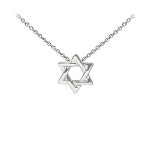 Wind & Fire Star of David Sterling Silver Dainty Necklace