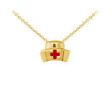 Load image into Gallery viewer, Nurse's Cap Sterling Silver Dainty Necklace
