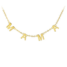 Load image into Gallery viewer, M-A-M-A Sterling Silver Station Necklace