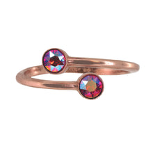 Load image into Gallery viewer, July Birthstone Sterling Silver Ring Wrap
