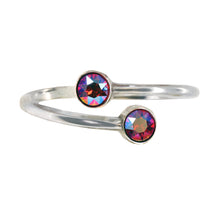 Load image into Gallery viewer, July Birthstone Sterling Silver Ring Wrap