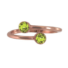 Load image into Gallery viewer, August Birthstone Sterling Silver Ring Wrap