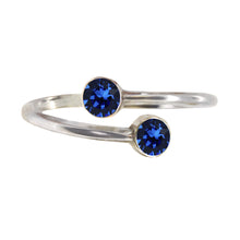 Load image into Gallery viewer, Wind & Fire September Birthstone Sterling Silver Ring Wrap