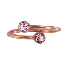 Load image into Gallery viewer, October Birthstone Sterling Silver Ring Wrap