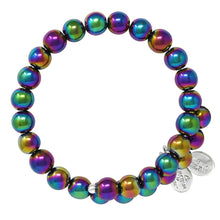 Load image into Gallery viewer, Wind & Fire Rainbow Hematite Bead Wrap, 8mm