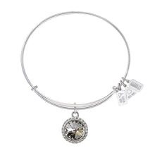 Load image into Gallery viewer, Wind &amp; Fire April Birthstone Charm Bangle
