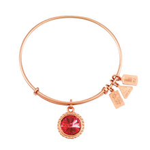 Load image into Gallery viewer, Wind &amp; Fire July Birthstone Charm Bangle
