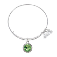 Load image into Gallery viewer, Wind & Fire August Birthstone Charm Bangle