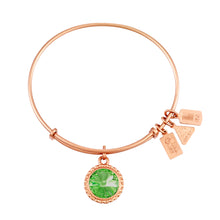 Load image into Gallery viewer, Wind & Fire August Birthstone Charm Bangle