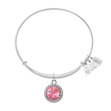 Load image into Gallery viewer, Wind & Fire October Birthstone Charm Bangle