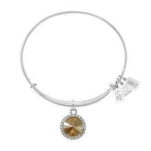 Load image into Gallery viewer, Wind & Fire November Birthstone Charm Bangle