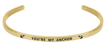 Load image into Gallery viewer, Wind & Fire You're My Anchor Cuff Bangle