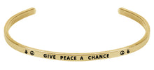 Load image into Gallery viewer, Wind &amp; Fire Give Peace a Chance Cuff Bangle
