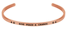 Load image into Gallery viewer, Wind &amp; Fire Give Peace a Chance Cuff Bangle
