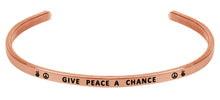 Load image into Gallery viewer, Wind & Fire Give Peace a Chance Cuff Bangle