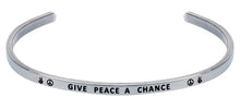 Load image into Gallery viewer, Wind & Fire Give Peace a Chance Cuff Bangle