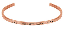 Load image into Gallery viewer, Wind & Fire Live Love Laugh Cuff Bangle