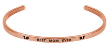 Load image into Gallery viewer, Wind & Fire Best Mom Ever Cuff Bangle