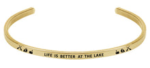 Load image into Gallery viewer, Wind & Fire Life is Better at the Lake Cuff Bangle