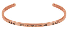 Load image into Gallery viewer, Wind &amp; Fire Life is Better at the Lake Cuff Bangle
