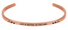 Load image into Gallery viewer, Wind & Fire Life is Better at the Lake Cuff Bangle