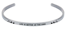 Load image into Gallery viewer, Wind & Fire Life is Better at the Lake Cuff Bangle