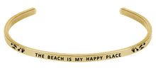 Load image into Gallery viewer, Wind & Fire The Beach is My Happy Place Cuff Bangle
