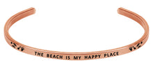 Load image into Gallery viewer, Wind & Fire The Beach is My Happy Place Cuff Bangle