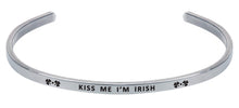Load image into Gallery viewer, Wind & Fire Kiss Me I'm Irish Cuff Bangle