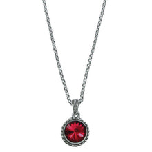 Load image into Gallery viewer, Wind &amp; Fire January Birthstone Charm Necklace
