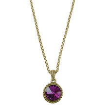 Load image into Gallery viewer, Wind & Fire February Birthstone Charm Necklace