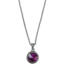 Load image into Gallery viewer, Wind & Fire February Birthstone Charm Necklace