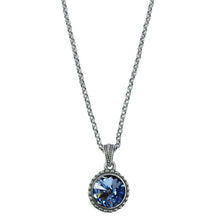 Load image into Gallery viewer, Wind &amp; Fire March Birthstone Charm Necklace
