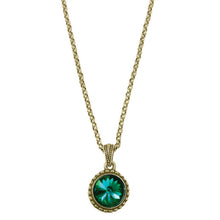 Load image into Gallery viewer, Wind & Fire May Birthstone Charm Necklace