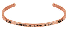 Load image into Gallery viewer, Wind & Fire Memories are Always in Style Cuff Bangle