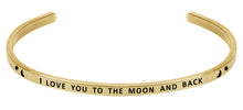 Load image into Gallery viewer, Wind & Fire I Love You to the Moon and Back Cuff Bangle