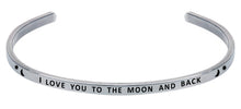 Load image into Gallery viewer, Wind & Fire I Love You to the Moon and Back Cuff Bangle