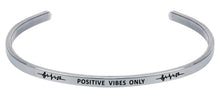 Load image into Gallery viewer, Wind &amp; Fire Positive Vibes Only Cuff Bangle

