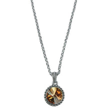 Load image into Gallery viewer, Wind &amp; Fire November Birthstone Charm Necklace
