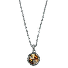 Load image into Gallery viewer, Wind & Fire November Birthstone Charm Necklace