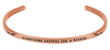 Load image into Gallery viewer, Wind & Fire Everything Happens for a Reason Cuff Bangle