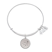 Load image into Gallery viewer, Wind &amp; Fire Love Letter &#39;A&#39; Charm Bangle
