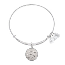 Load image into Gallery viewer, Wind & Fire Love Letter 'F' Charm Bangle