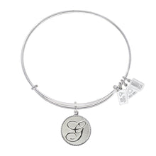 Load image into Gallery viewer, Wind &amp; Fire Love Letter &#39;G&#39; Charm Bangle
