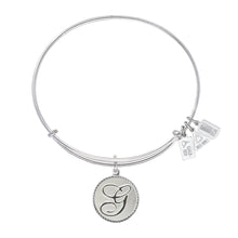 Load image into Gallery viewer, Wind & Fire Love Letter 'G' Charm Bangle